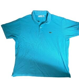 GUC// Lacoste Men's Blue pique Polo Shirt